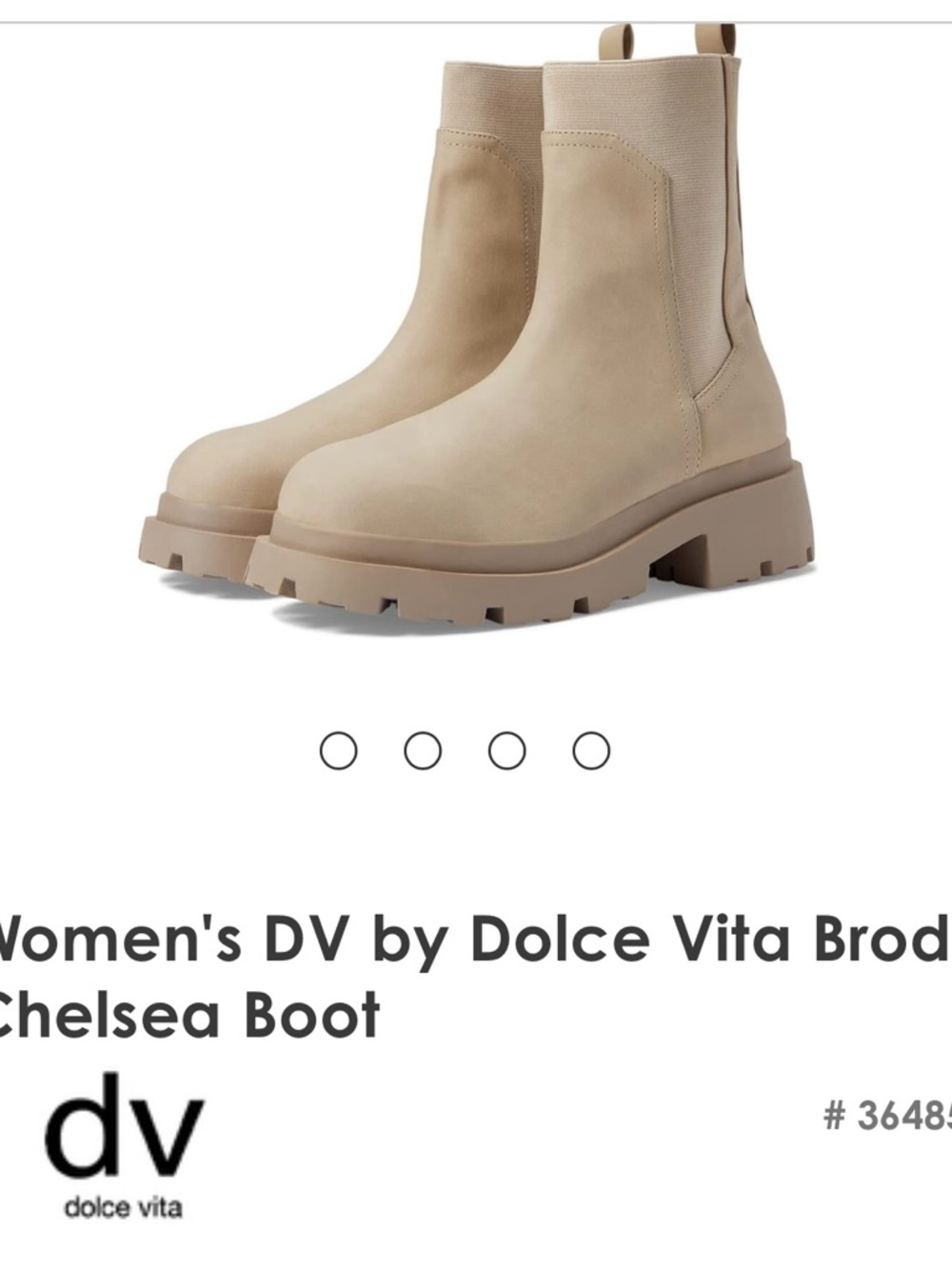 DV by Dolce Vita Brody Chelsea Boots in Dune/Beige